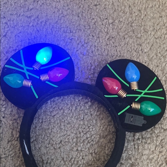 Festive Mouse Ear Headband with Lights - Picture 9 of 9